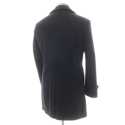 【中古】タリアトーレ TAGLIATORE ウールナイロン ダブルブレストコート ネイビー【 48 】【 状態ランクA 】【 メンズ 】