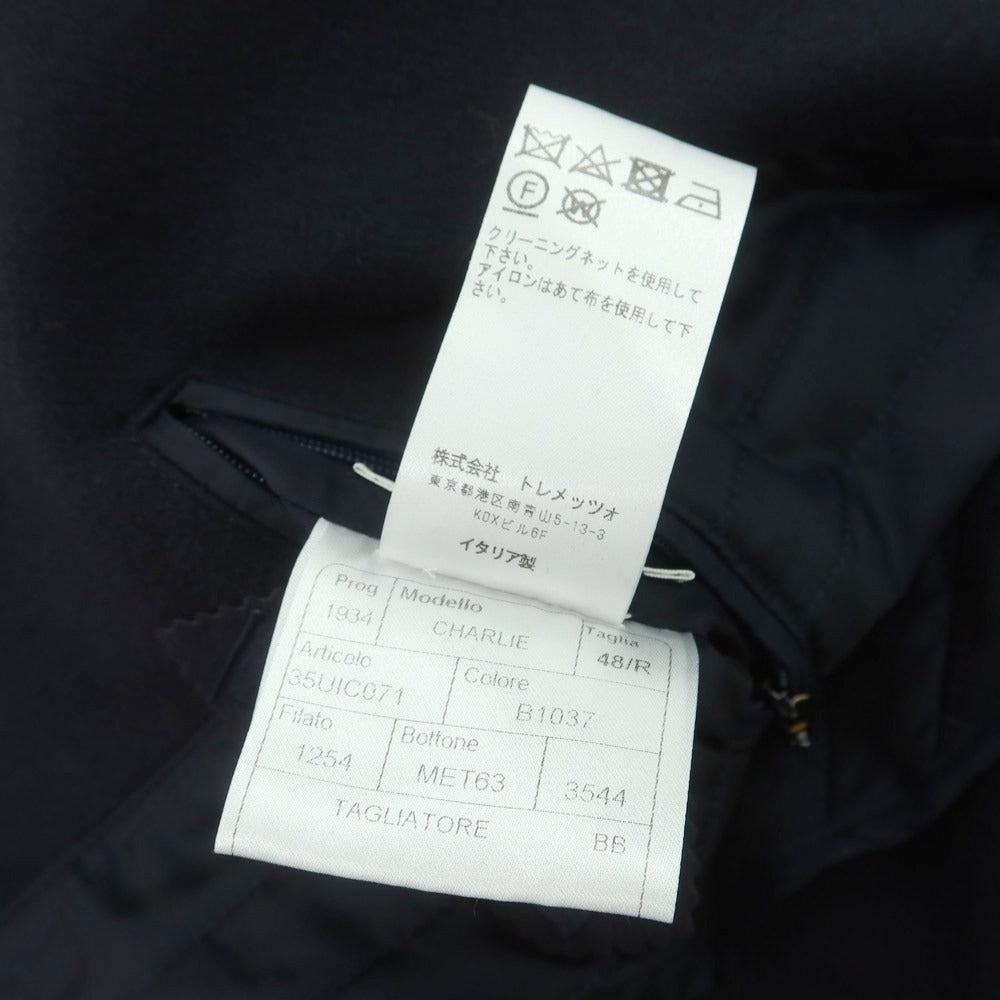 【中古】タリアトーレ TAGLIATORE ウールナイロン ダブルブレストコート ネイビー【 48 】【 状態ランクA 】【 メンズ 】