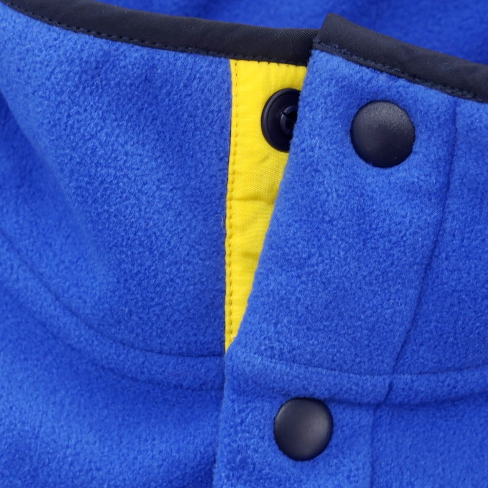 【中古】ポロ ラルフローレン Polo Ralph Lauren ポリエステル ハーフスナップ フリースジャケット ブルーxレッド【 M 】【 状態ランクB 】【 メンズ 】