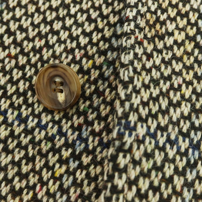 【中古】バーバリーズ Burberrys ウール ステンカラーコート ホワイトxブラック【 36 】【 状態ランクC 】【 メンズ 】