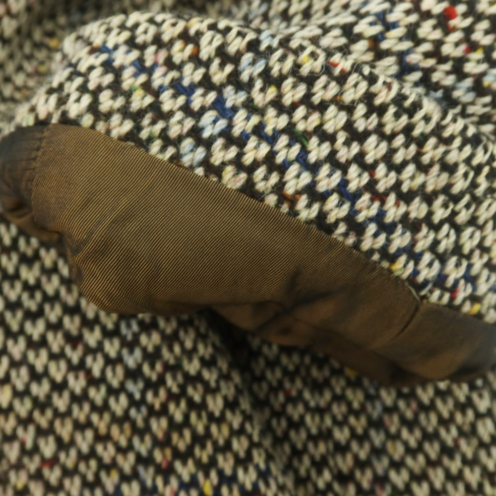 【中古】バーバリーズ Burberrys ウール ステンカラーコート ホワイトxブラック【 36 】【 状態ランクC 】【 メンズ 】