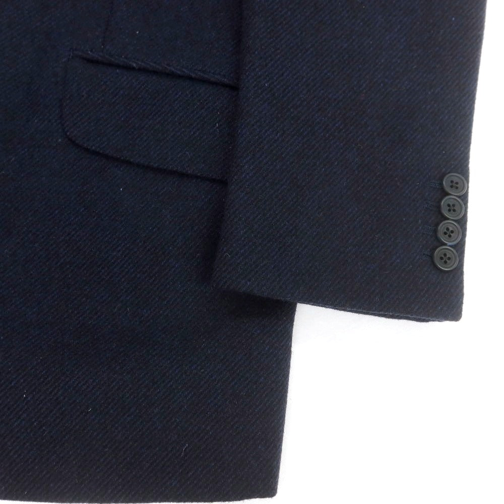 【中古】バタクハウスカット batak house cut ウール スリーピース 3つボタンスーツ ネイビー【 サイズ表記なし（Ｌ位） 】【 状態ランクD 】【 メンズ 】