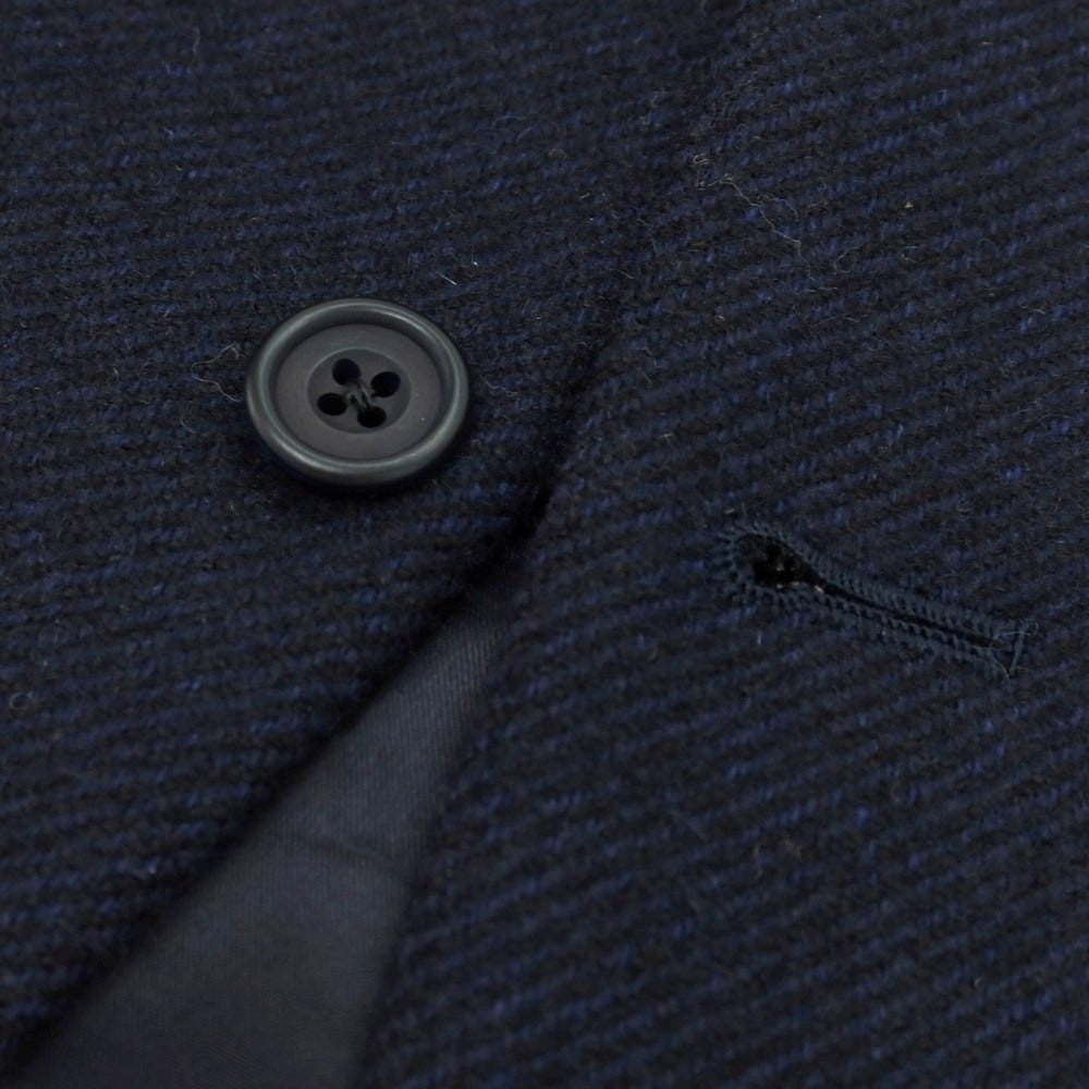 【中古】バタクハウスカット batak house cut ウール スリーピース 3つボタンスーツ ネイビー【 サイズ表記なし（Ｌ位） 】【 状態ランクD 】【 メンズ 】