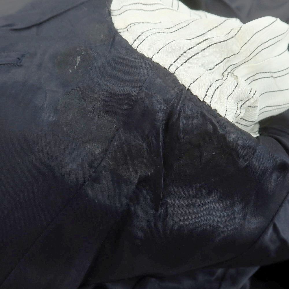 【中古】バタクハウスカット batak house cut ウール スリーピース 3つボタンスーツ ネイビー【 サイズ表記なし（Ｌ位） 】【 状態ランクD 】【 メンズ 】