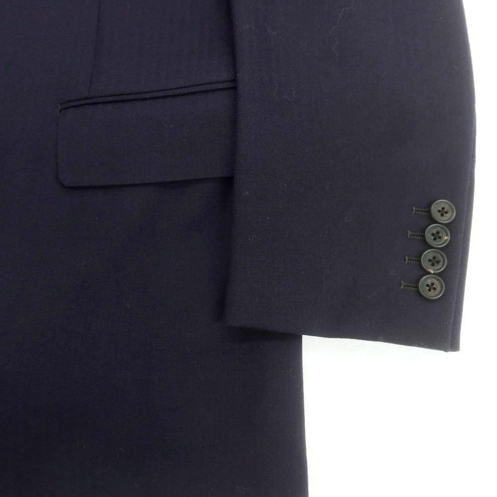 【中古】バタクハウスカット batak house cut ウール スリーピース 3つボタンスーツ ネイビー【 サイズ表記なし（Ｌ位） 】【 状態ランクB 】【 メンズ 】