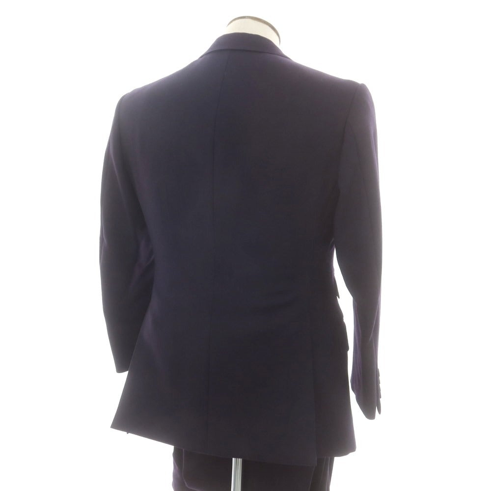 【中古】バタクハウスカット batak house cut ウール スリーピース 3つボタンスーツ ネイビー【 サイズ表記なし（Ｌ位） 】【 状態ランクB 】【 メンズ 】