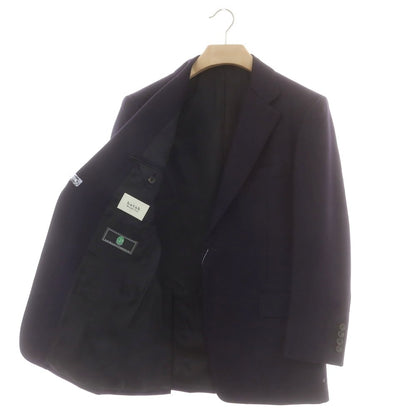 【中古】バタクハウスカット batak house cut ウール スリーピース 3つボタンスーツ ネイビー【 サイズ表記なし（Ｌ位） 】【 状態ランクB 】【 メンズ 】