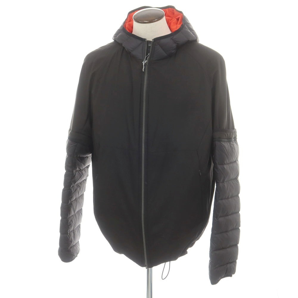 【中古】ヒューゴボス HUGO BOSS 2IN1 ナイロン フーデッド ダウンジャケット ブラック【 XXXL 】【 状態ランクB 】【 メンズ 】
