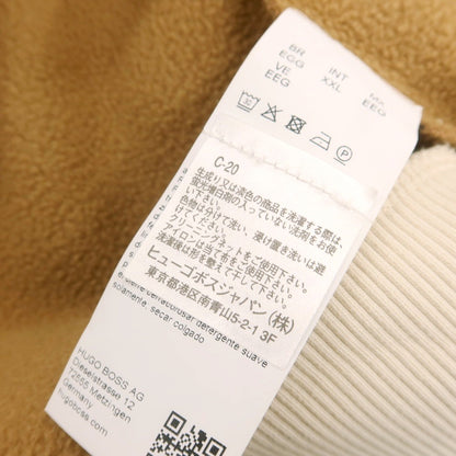 【中古】ヒューゴボス HUGO BOSS コットンポリエステル ジップアップ パーカー ベージュxブラック【 XXL 】【 状態ランクC 】【 メンズ 】