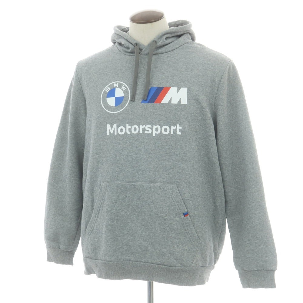【中古】プーマ PUMA × BMW コットン プルオーバー パーカー グレー【 XL 】【 状態ランクB 】【 メンズ 】