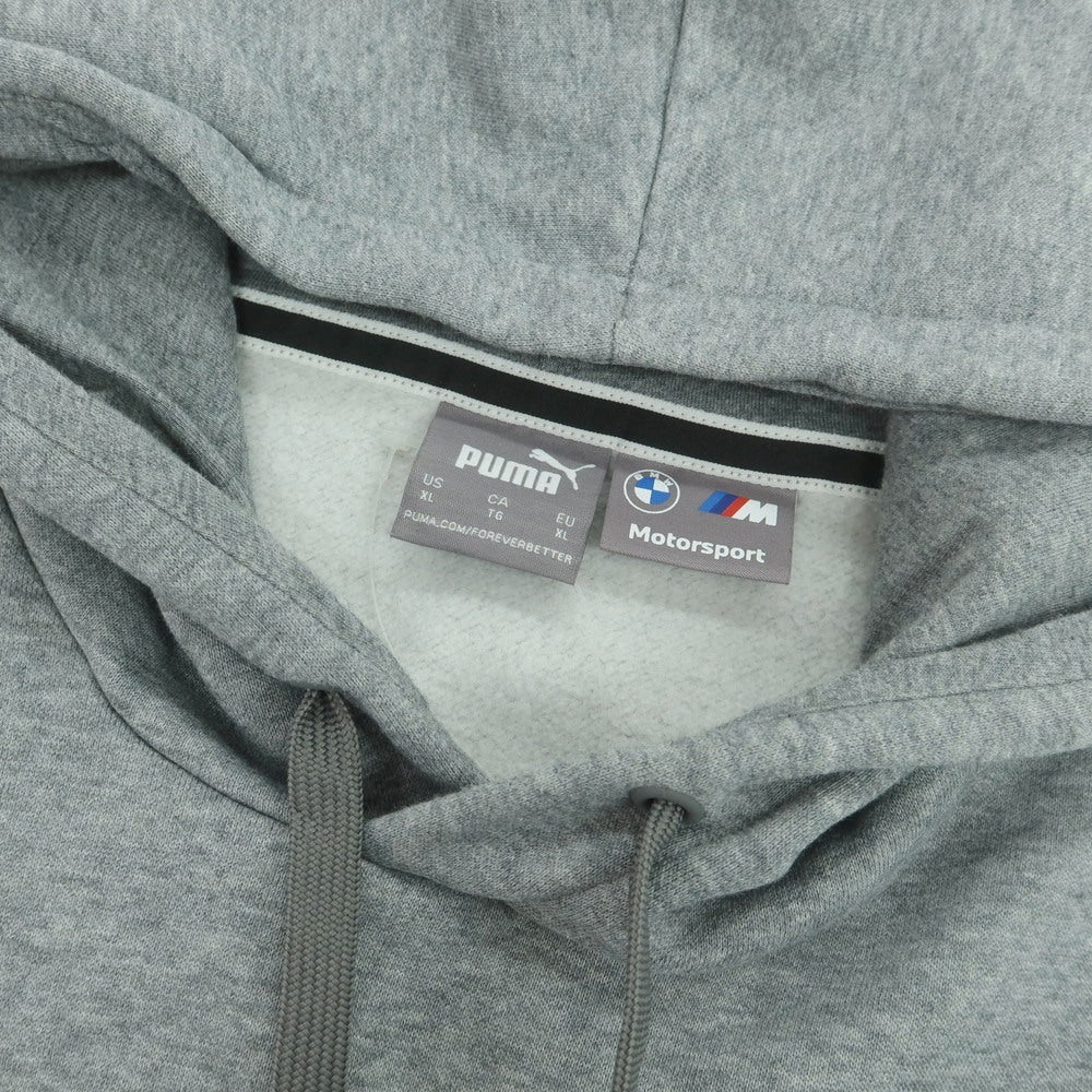 【中古】プーマ PUMA × BMW コットン プルオーバー パーカー グレー【 XL 】【 状態ランクB 】【 メンズ 】