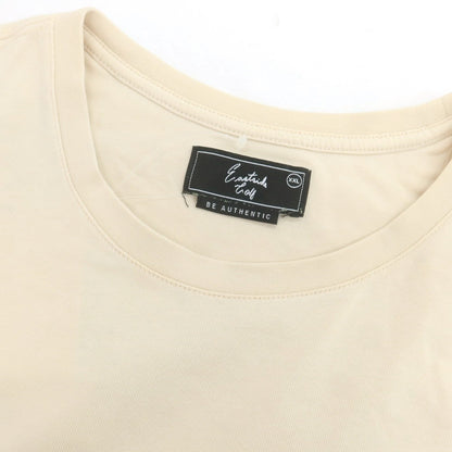 【中古】イーストサイドゴルフ Eastside Golf コットン クルーネック 長袖Ｔシャツ ベージュ【 XXL 】【 状態ランクC 】【 メンズ 】