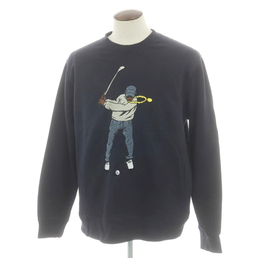 【中古】イーストサイドゴルフ Eastside Golf コットンポリエステル クルーネック スウェット ブラック【 XL 】【 状態ランクC 】【 メンズ 】