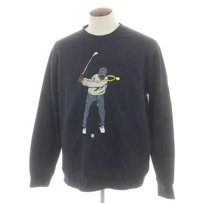 【中古】イーストサイドゴルフ Eastside Golf コットンポリエステル クルーネック スウェット ブラック【 XL 】【 状態ランクC 】【 メンズ 】