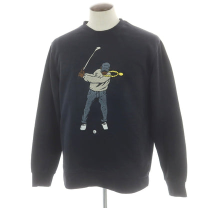 【中古】イーストサイドゴルフ Eastside Golf コットンポリエステル クルーネック スウェット ブラック【 XL 】【 状態ランクC 】【 メンズ 】