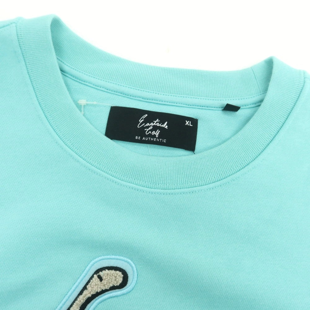 【中古】イーストサイドゴルフ Eastside Golf コットンポリエステル クルーネック スウェット ティファニーブルー【 XL 】【 状態ランクB 】【 メンズ 】