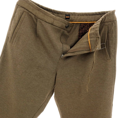 【中古】ボス BOSS ポリエステルレーヨンポリウレタン ジャージー イージーパンツ カーキブラウン【サイズ54】【 状態ランクB 】【 メンズ 】