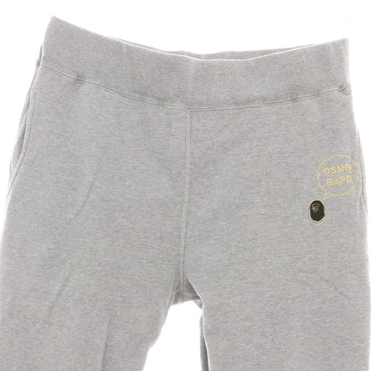【中古】アベイシングエイプ A BATHING APE × DOVER STREET MARKET GINZA コットン スウェットパンツ ライトグレー【 2XL 】【 状態ランクC 】【 メンズ 】