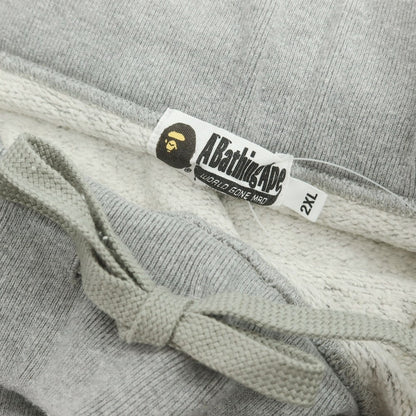 【中古】アベイシングエイプ A BATHING APE × DOVER STREET MARKET GINZA コットン スウェットパンツ ライトグレー【 2XL 】【 状態ランクC 】【 メンズ 】