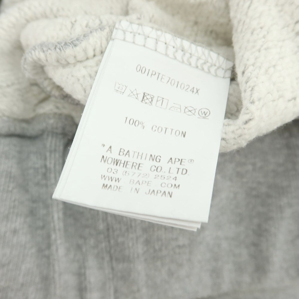 【中古】アベイシングエイプ A BATHING APE × DOVER STREET MARKET GINZA コットン スウェットパンツ ライトグレー【 2XL 】【 状態ランクC 】【 メンズ 】