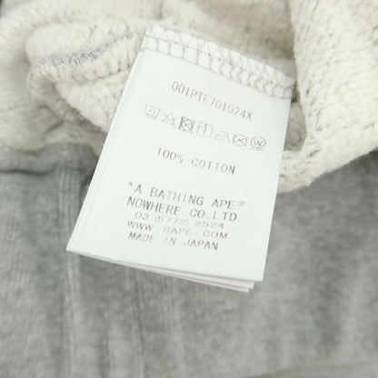 【中古】アベイシングエイプ A BATHING APE × DOVER STREET MARKET GINZA コットン スウェットパンツ ライトグレー【 2XL 】【 状態ランクC 】【 メンズ 】