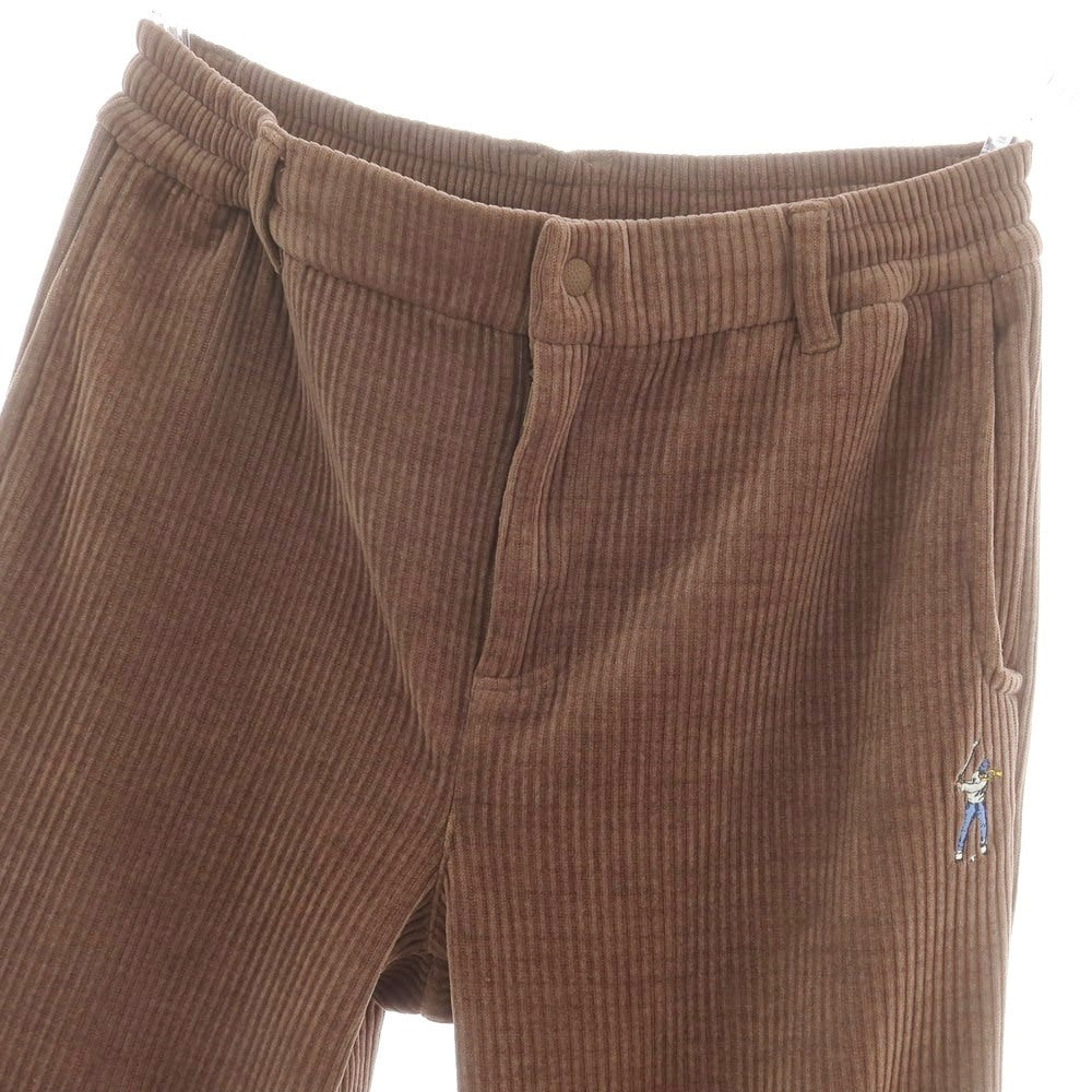 【中古】イーストサイドゴルフ Eastside Golf ストレッチポリエステル 太畝 イージーパンツ ブラウン【 L 】【 状態ランクC 】【 メンズ 】