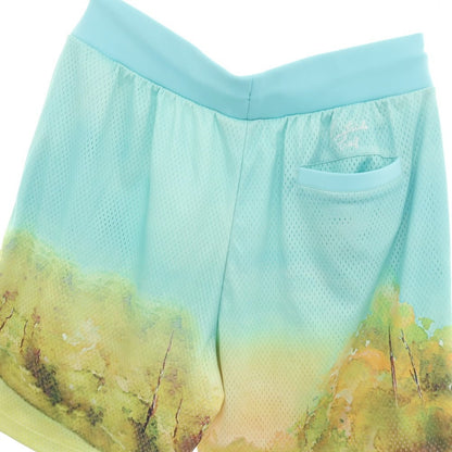 【中古】イーストサイドゴルフ Eastside Golf ポリエステル メッシュ ショートパンツ ティファニーブルーxイエロー【サイズXL】【 状態ランクB 】【 メンズ 】