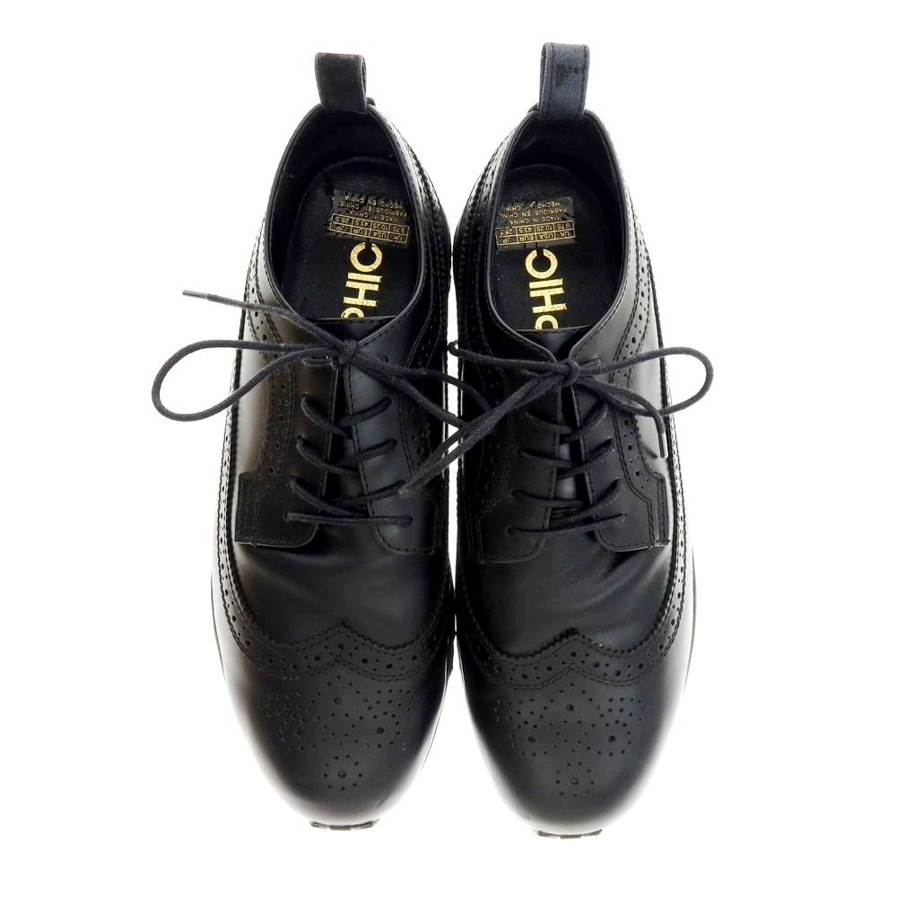 【中古】オルフィック ORPHIC ロングウイングチップ スニーカー ブラック【 28.5cm 】【 状態ランクB 】【 メンズ 】