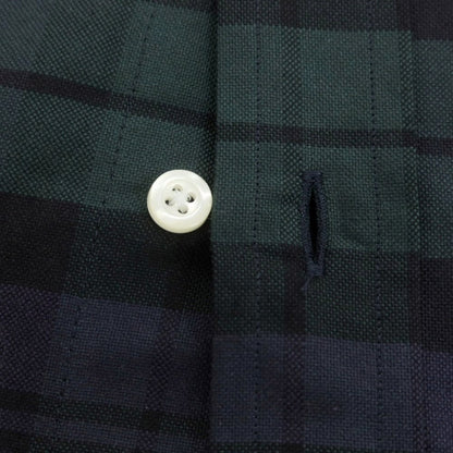 【中古】インディビジュアライズドシャツ INDIVIDUALIZED SHIRTS チェック ボタンダウンシャツ ネイビーxグリーン系【 15 1/2-33（M位） 】【 状態ランクA 】【 メンズ 】
