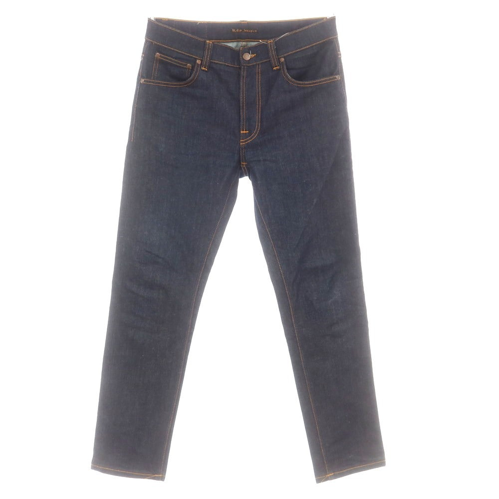 【中古】ヌーディージーンズ Nudie Jeans Lean Dean Dry 16 Dlps ストレッチコットン ジーンズ デニムパンツ ネイビー【 33 】【 状態ランクB 】【 メンズ 】
