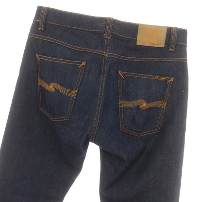 【中古】ヌーディージーンズ Nudie Jeans Lean Dean Dry 16 Dlps ストレッチコットン ジーンズ デニムパンツ ネイビー【 33 】【 状態ランクB 】【 メンズ 】