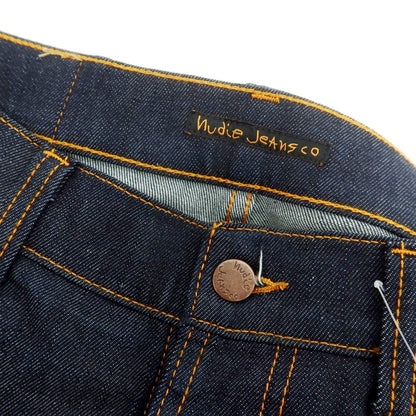 【中古】ヌーディージーンズ Nudie Jeans Lean Dean Dry 16 Dlps ストレッチコットン ジーンズ デニムパンツ ネイビー【 33 】【 状態ランクB 】【 メンズ 】