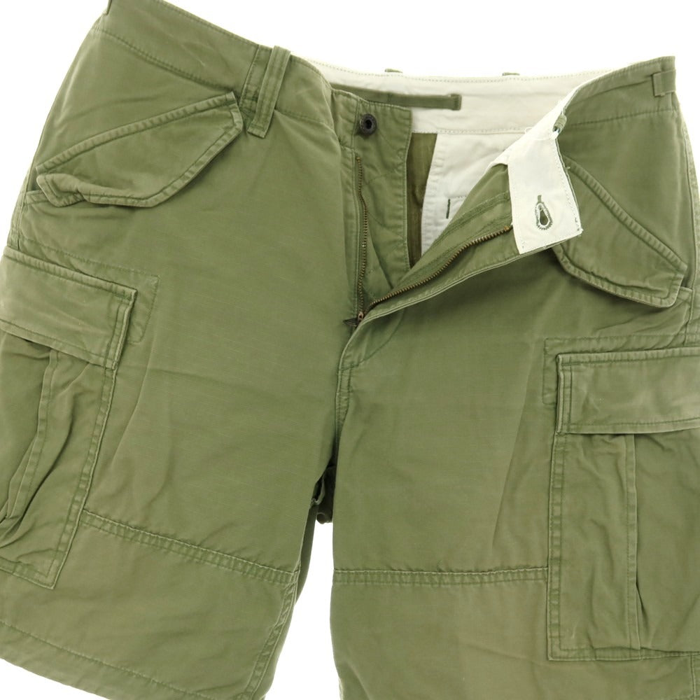 【中古】ポロ ラルフローレン Polo Ralph Lauren リップストップ コットン カーゴ ショートパンツ オリーブ【 32 】【 状態ランクC 】【 メンズ 】 []