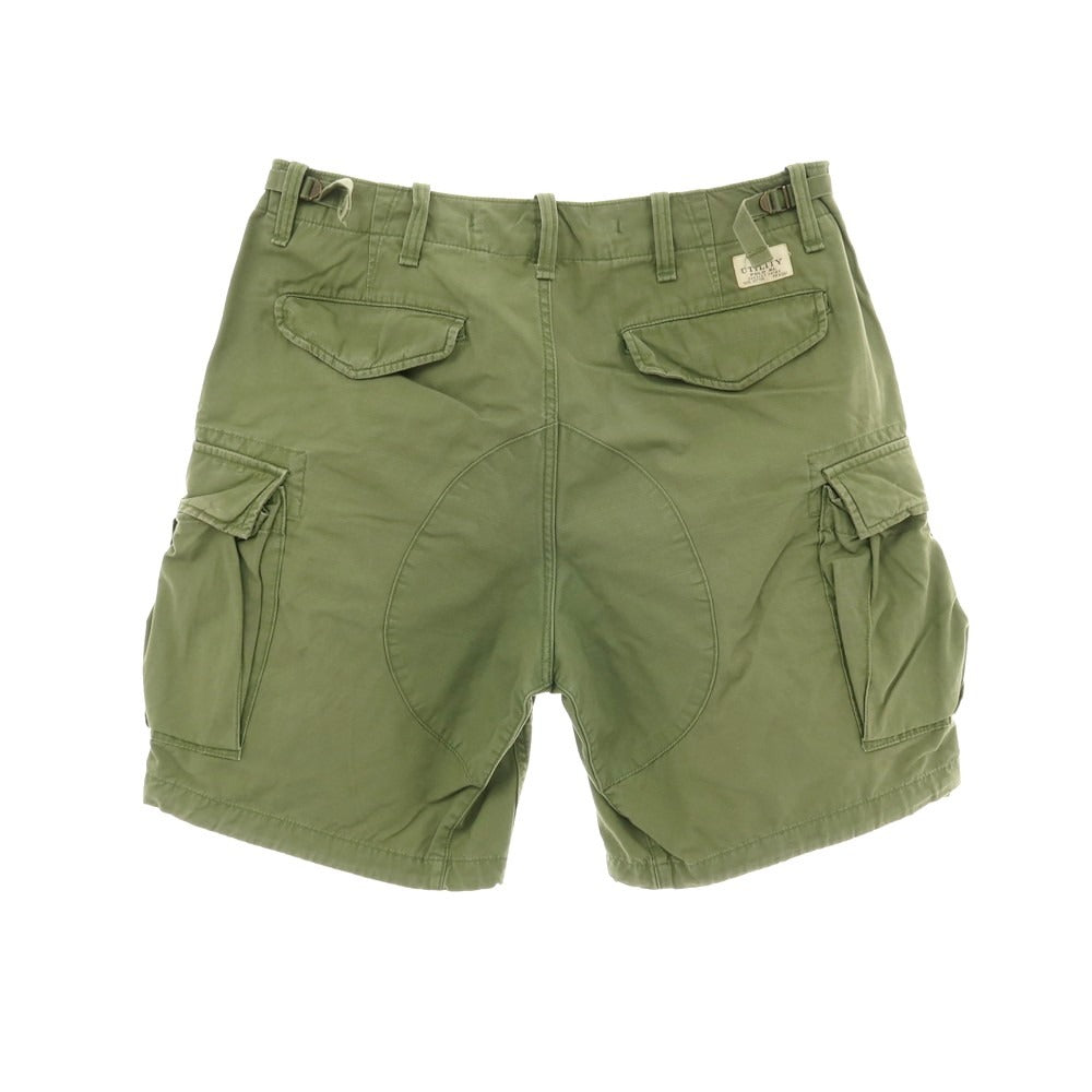 【中古】ポロ ラルフローレン Polo Ralph Lauren リップストップ コットン カーゴ ショートパンツ オリーブ【 32 】【 状態ランクC 】【 メンズ 】 []