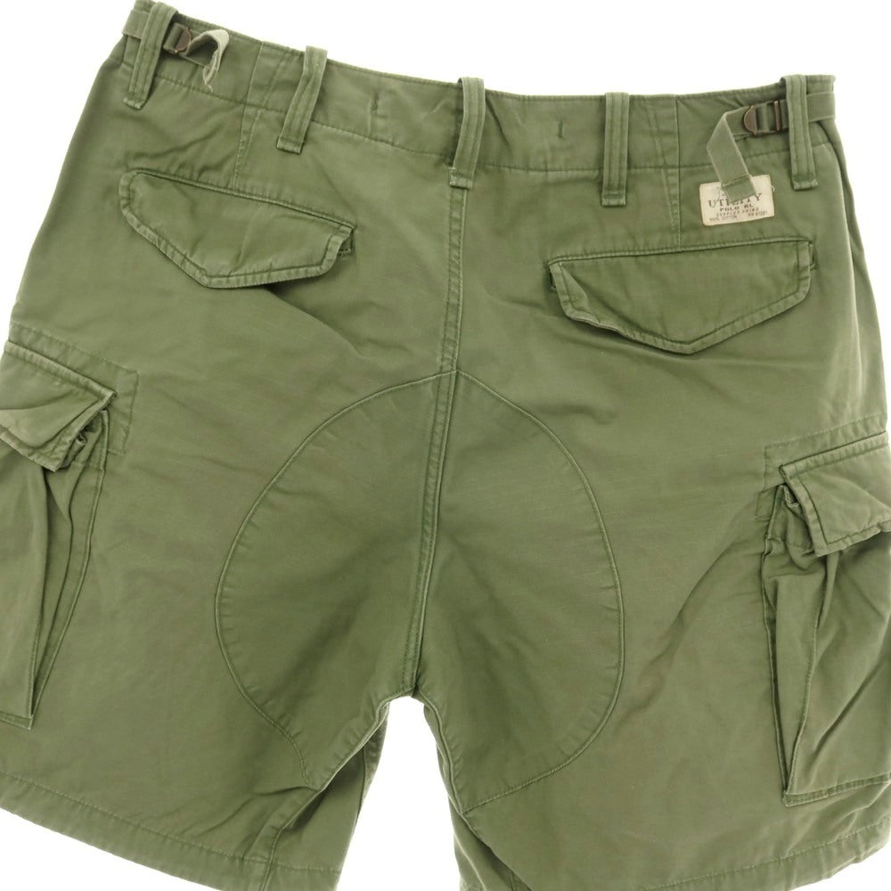 【中古】ポロ ラルフローレン Polo Ralph Lauren リップストップ コットン カーゴ ショートパンツ オリーブ【 32 】【 状態ランクC 】【 メンズ 】 []