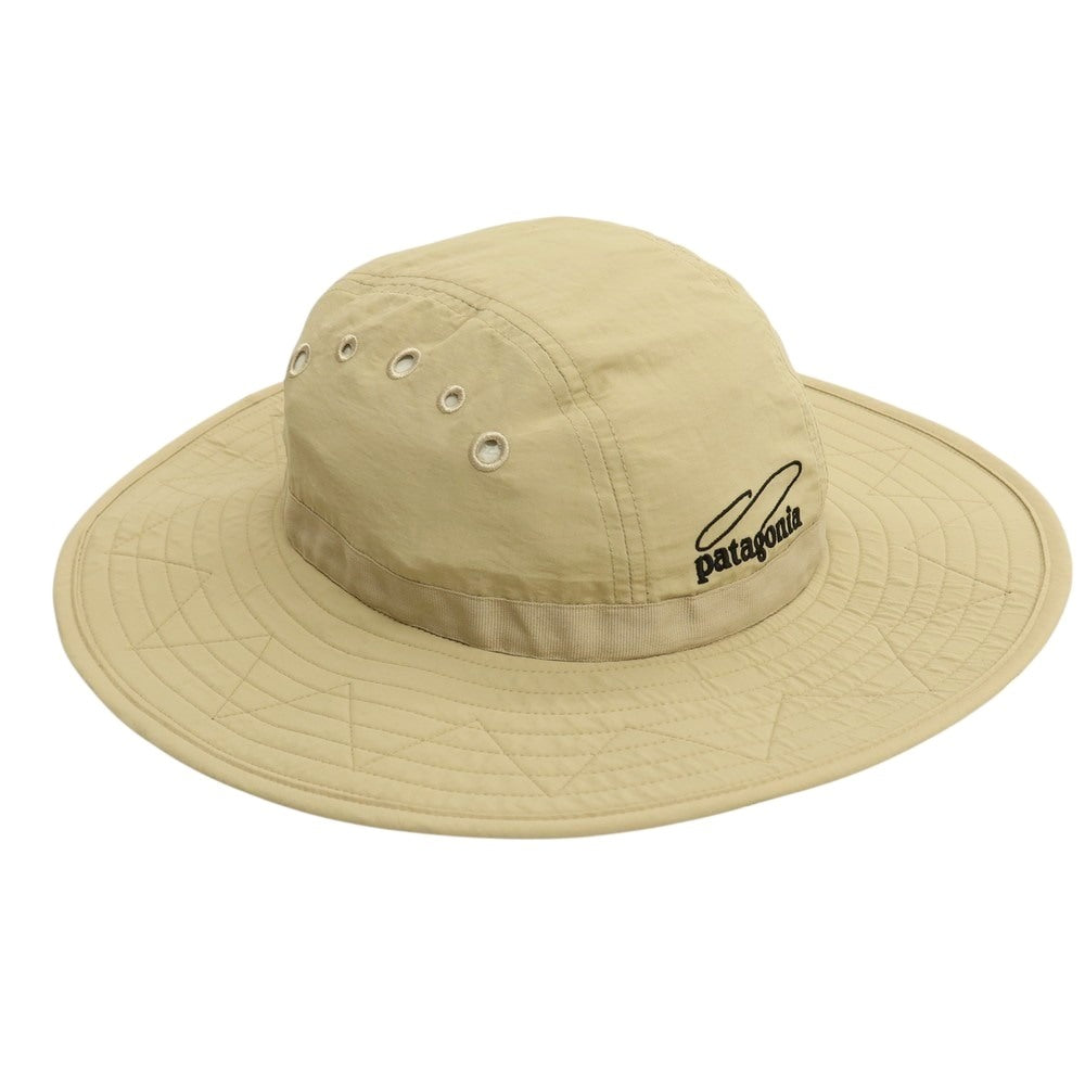 【中古】パタゴニア patagonia ナイロン サンブーニーハット 帽子 ベージュ【サイズM】【 状態ランクB 】【 メンズ 】