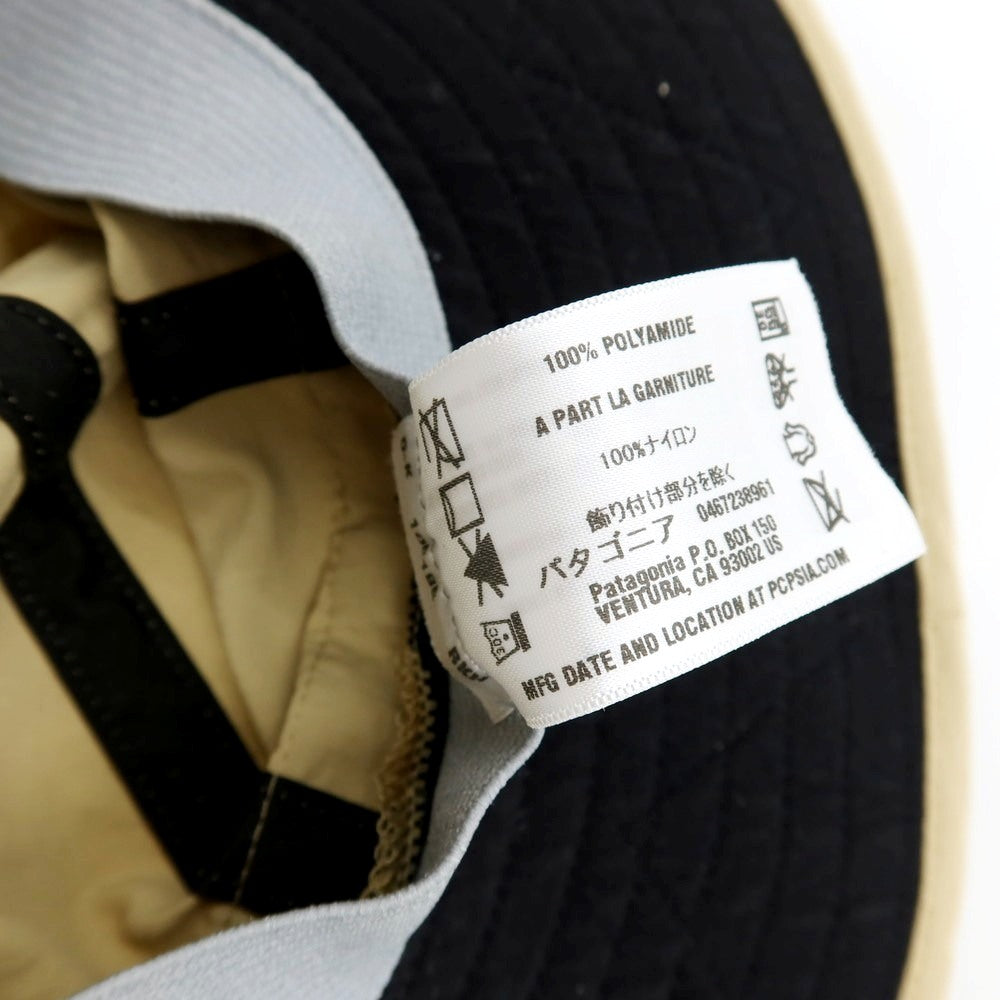 【中古】パタゴニア patagonia ナイロン サンブーニーハット 帽子 ベージュ【サイズM】【 状態ランクB 】【 メンズ 】