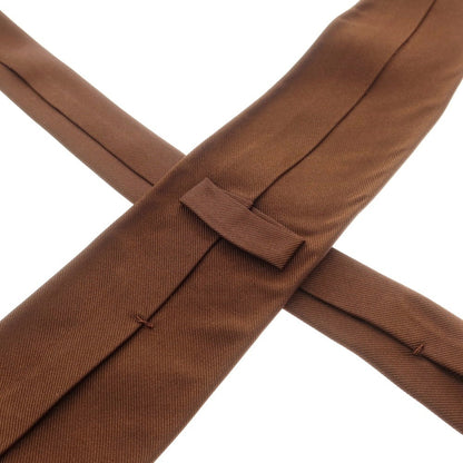 【中古】マリネッラ E.MARINELLA シルク 無地ネクタイ ブラウン【 状態ランクB 】【 メンズ 】