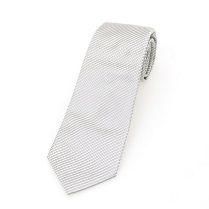 【中古】フランコバッシ FRANCO BASSI BEAMS F別注 シルク ストライプ柄ネクタイ グレー【 状態ランクB 】【 メンズ 】