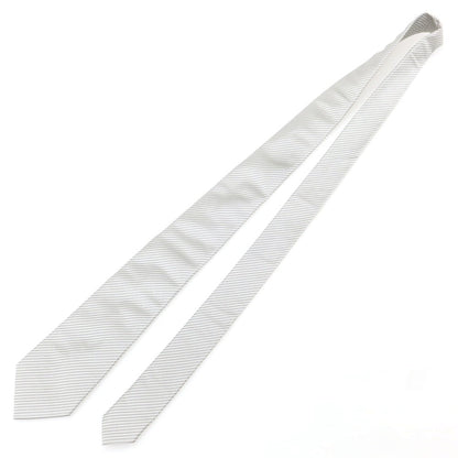【中古】フランコバッシ FRANCO BASSI BEAMS F別注 シルク ストライプ柄ネクタイ グレー【 状態ランクB 】【 メンズ 】
