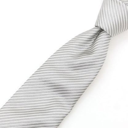 【中古】フランコバッシ FRANCO BASSI BEAMS F別注 シルク ストライプ柄ネクタイ グレー【 状態ランクB 】【 メンズ 】