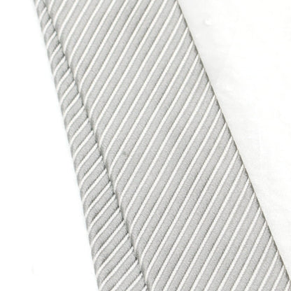 【中古】フランコバッシ FRANCO BASSI BEAMS F別注 シルク ストライプ柄ネクタイ グレー【 状態ランクB 】【 メンズ 】