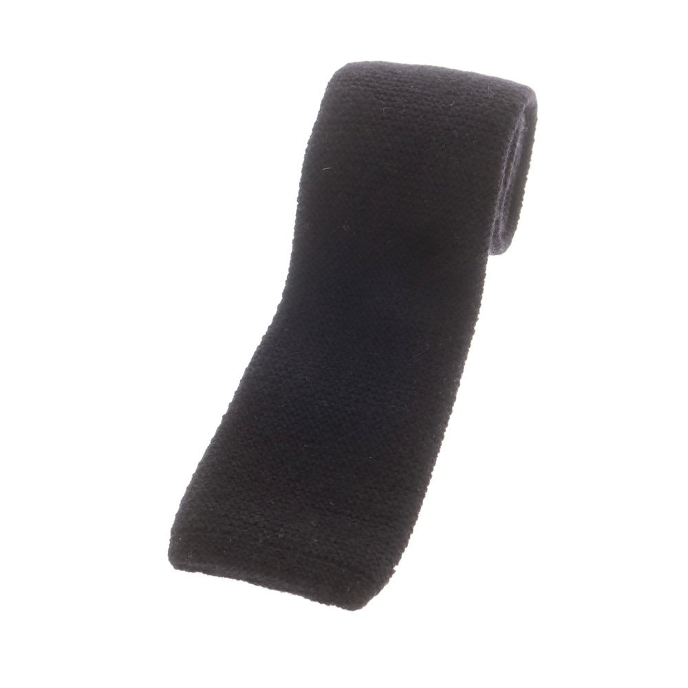 【中古】ロダ RODA TOMORROWLAND別注 ウール ニットタイ ネクタイ ブラック【 状態ランクB 】【 メンズ 】