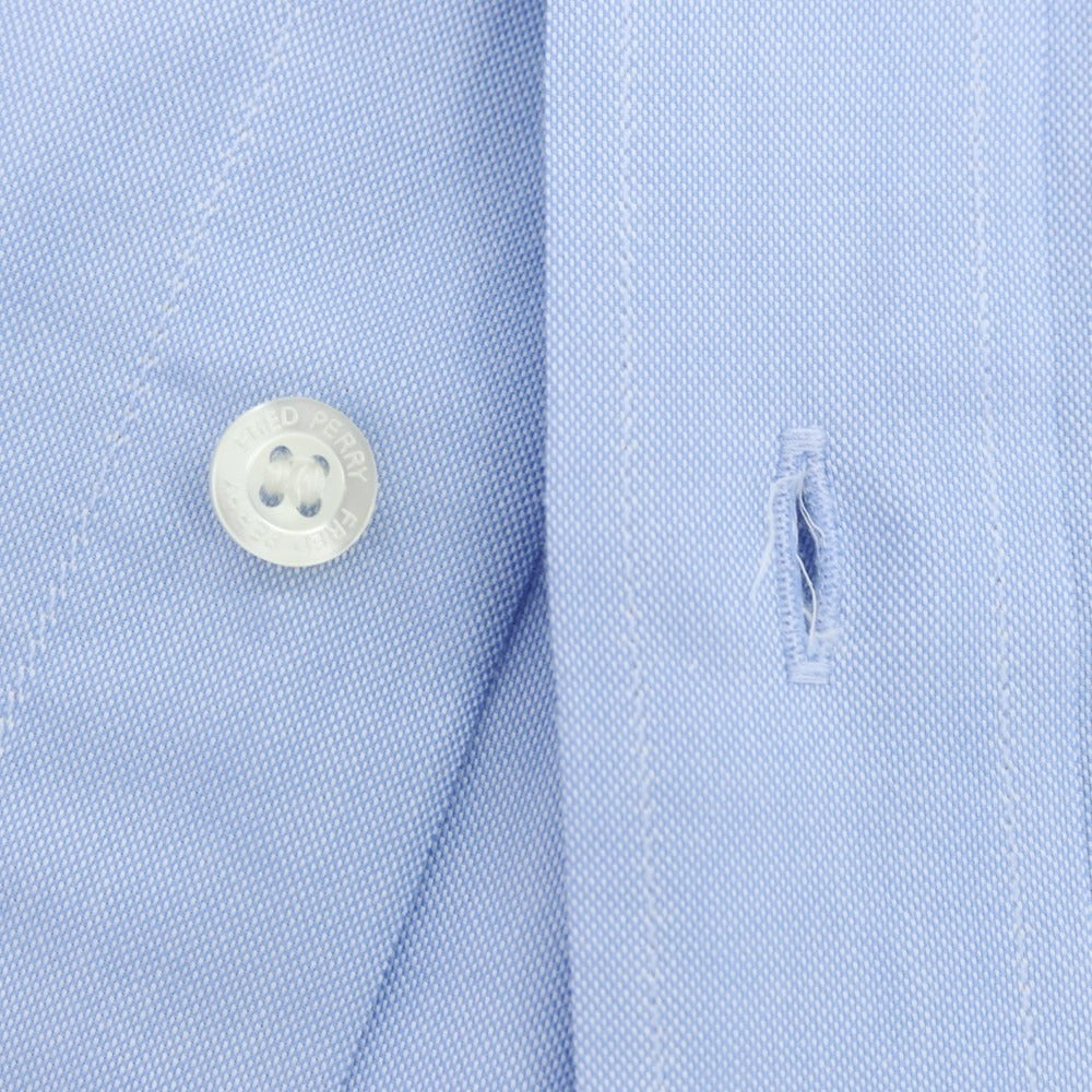 【中古】フレッドペリー FRED PERRY コットン ボタンダウンシャツ サックスブルー【 S 】【 状態ランクB 】【 メンズ 】