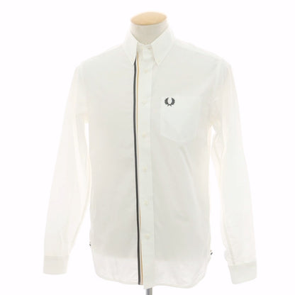 【中古】フレッドペリー FRED PERRY コットン ボタンダウンシャツ ホワイト【 S 】【 状態ランクC 】【 メンズ 】