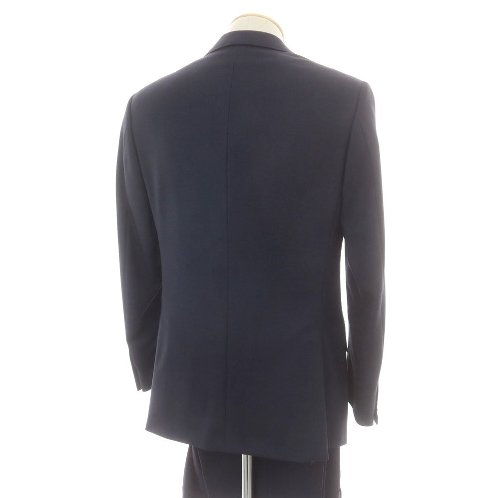 【中古】コルネリアーニ CORNELIANI SUPER110’S ウール 2つボタンスーツ ネイビー【 サイズ44 】【 状態ランクC 】【 メンズ 】 [APD]