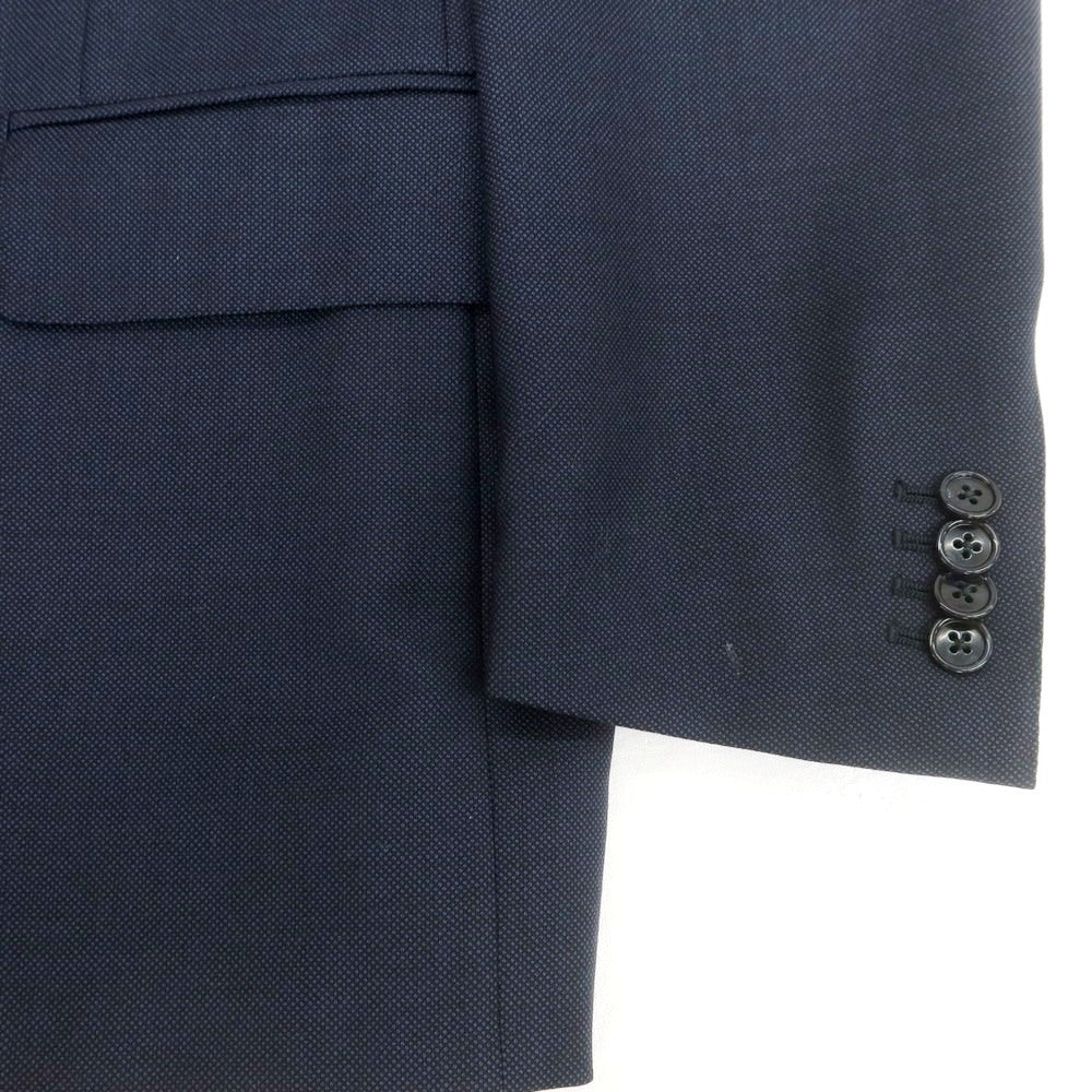 【中古】コルネリアーニ CORNELIANI SUPER110’S ウール 2つボタンスーツ ネイビー【 サイズ44 】【 状態ランクC 】【 メンズ 】 [APD]