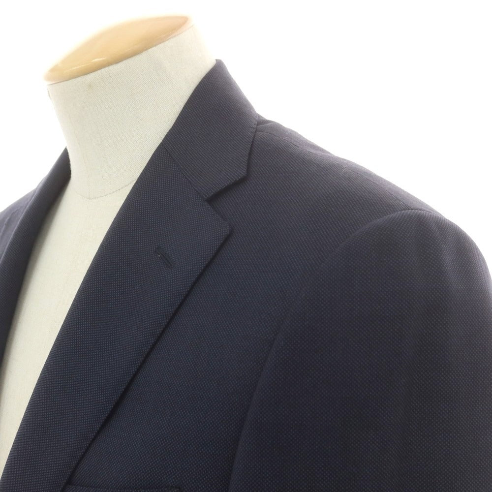 【中古】コルネリアーニ CORNELIANI SUPER110’S ウール 2つボタンスーツ ネイビー【 サイズ44 】【 状態ランクC 】【 メンズ 】 [APD]