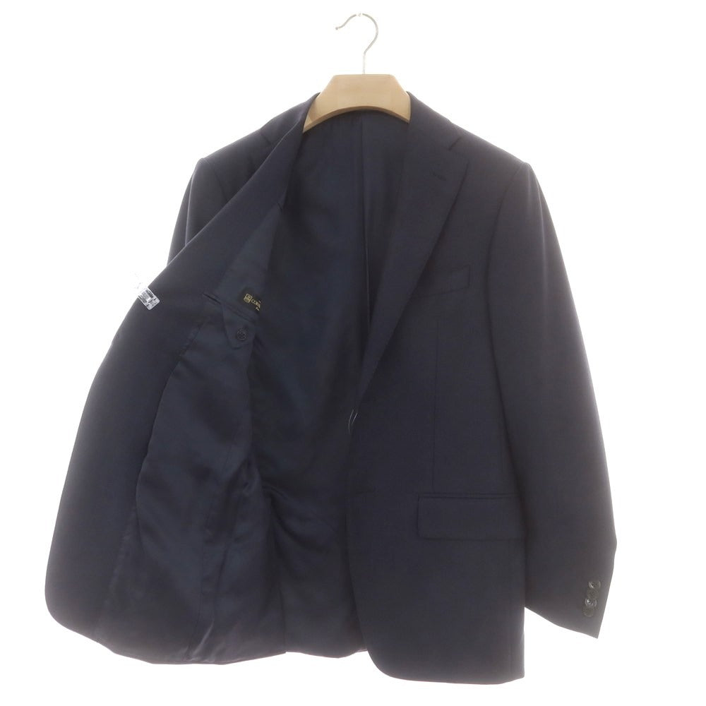 【中古】コルネリアーニ CORNELIANI SUPER110’S ウール 2つボタンスーツ ネイビー【 サイズ44 】【 状態ランクC 】【 メンズ 】 [APD]