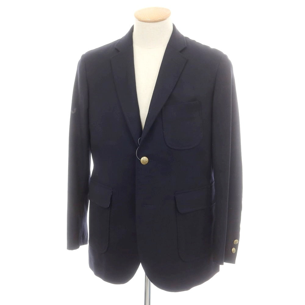 【中古】オーディナリーフィッツ Ordinary fits ツイルウール テーラードジャケット ネイビー【 36 】【 状態ランクB 】【 メンズ 】